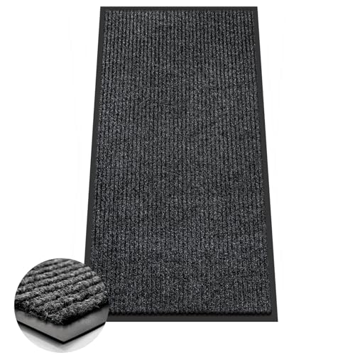 Azadx 2'x4' Indoor Outdoor Door Mat Heavy Duty Front Door Mat Ultra Absorbent Muddy Dirt Resist Welcome Door Mats Non-Slip...