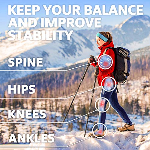 Covacure Hiking Poles Collapsible Trekking Poles - Aluminum Alloy 7075 Walking Sticks for Hiking with Telescopic & Foldabl...