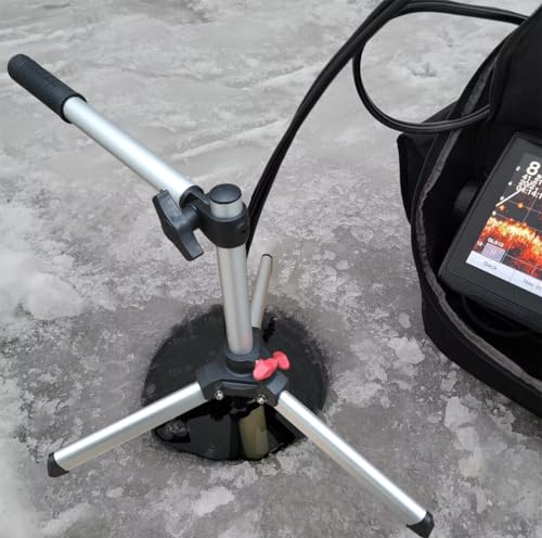 Brocraft Portable Ice FishingTransducer Pole Mount for Livescope / – Adjustable Transducer Mount for Garmin, Humminbird & ...