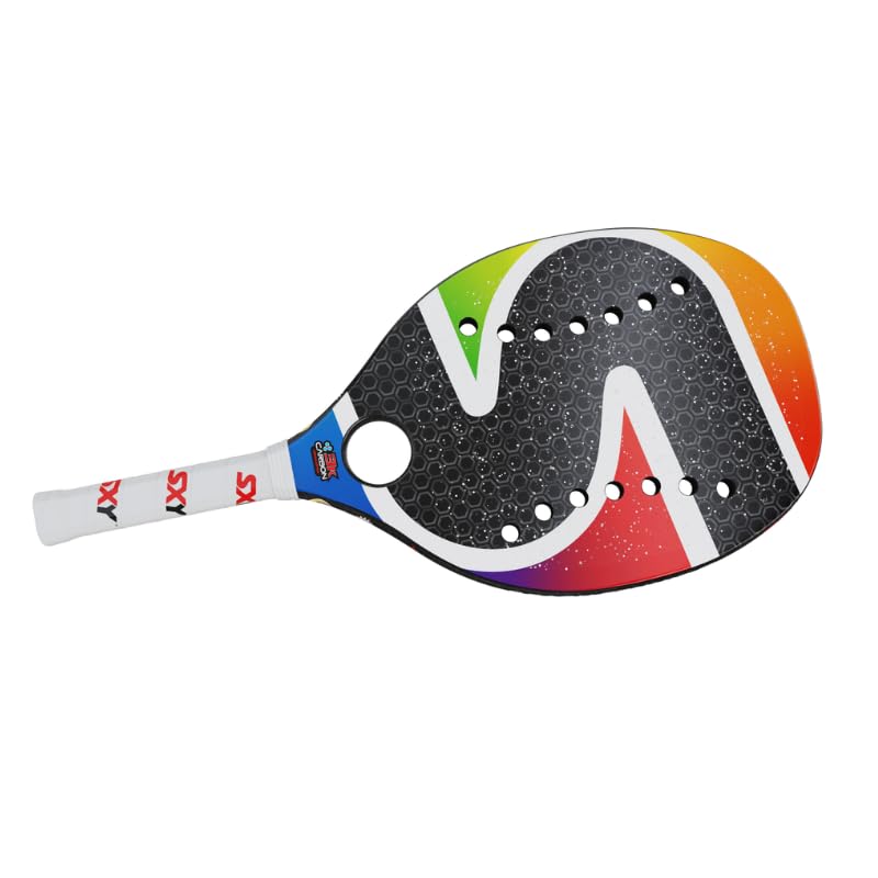 SXY S Paddle GT Beach Tennis Paddle – 3K Carbon Frame, Super Soft EVA Core, MegaGrit Finish – Lightweight & High-Performan...