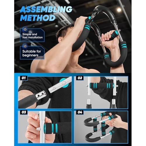 Twister Arm Exerciser,40-110lb Adjustable Chest Workout Equipment, Forearm Triceps Chest Enhanced Exercise Strengthener,Po...