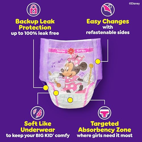 Pull-Ups Girls' Potty Training Pants, Size 5T-6T Training Underwear (46+ lbs), 80 Count (2 Packs of 40)