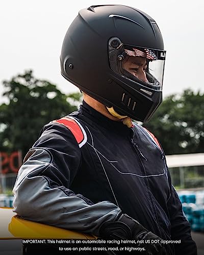 ILM Snell SA2025 Full Face Auto Racing Helmets Lightweight Fiberglass for Adult Men and Women Model 890