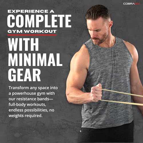 COBRASIX Resistance Bands | Long Resistance Bands for Working Out | Pull-Up Bands for Strength Training, Physical Therapy,...
