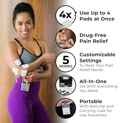 TENS 7000 Digital TENS Unit with Accessories - Muscle Stimulator Machine for Back Pain Relief, Sciatica, Neck, Nerve, Shou...