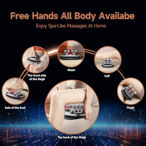 Trvtve 12-Head Massage Gun, 3 Modes, 30 Intensity Levels, Electric Deep Tissue Massager for Body Muscle Pain Relief, Valen...
