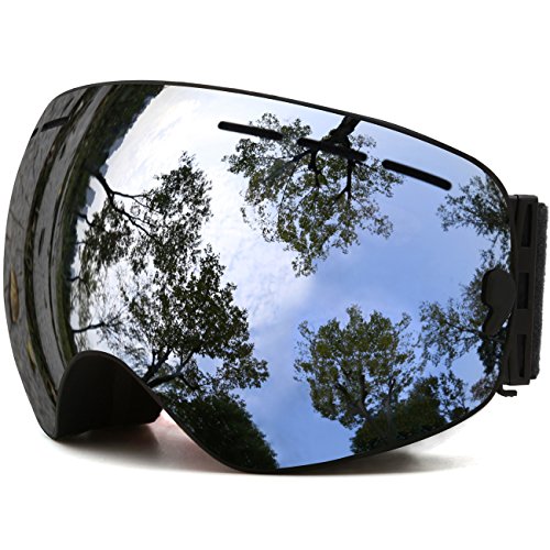 Juli Ski Goggles,Winter Snow Sports Snowboard Goggles with Anti-Fog Lens BNC
