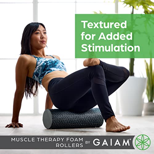 Gaiam Restore Foam Roller for Muscle Massage - Deep Tissue Muscle Massager for Sore Muscles & Stimulation - Total Body Pai...