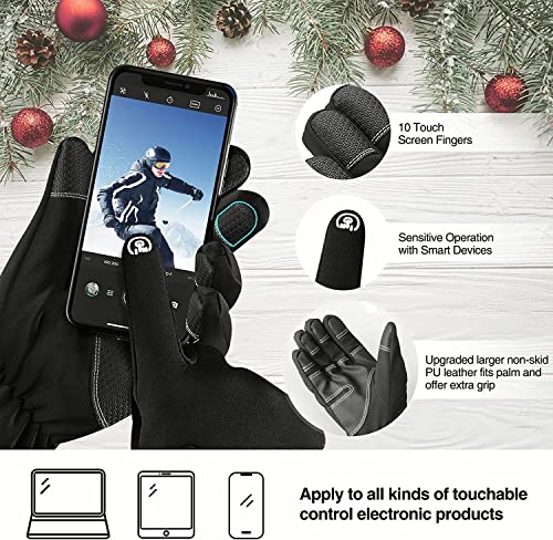 Balhvit -10℉ Waterproof Winter Gloves for Men & Women, 5-Layer Ski & Snow Gloves for Cold Weather, Breathable Warm Gloves ...