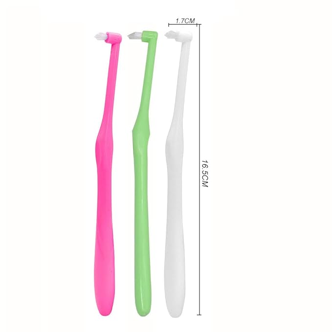 Angzhili 9-Piece Interspace Toothbrush Set - Tapered Orthodontic Brushes for Hard-to-Reach Areas, Gap Toothbrush for Braces, Bridges & Implants