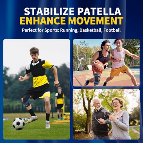 CAMBIVO Knee Brace for Knee Pain with Side Stabilizers for Women and men, Compression Knee Support with Patella Gel Pads, ...