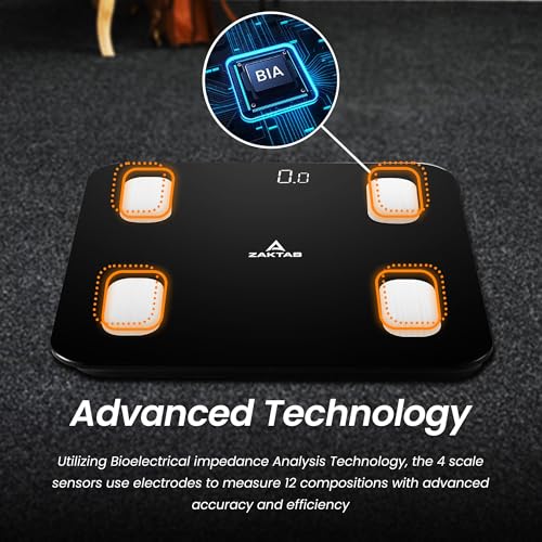 ZAKTAB Scale for Body Weight, Accurate Weight Scale with LCD Display, Capacity upto 400 lbs, Smart BMI Scale, High Accurac...