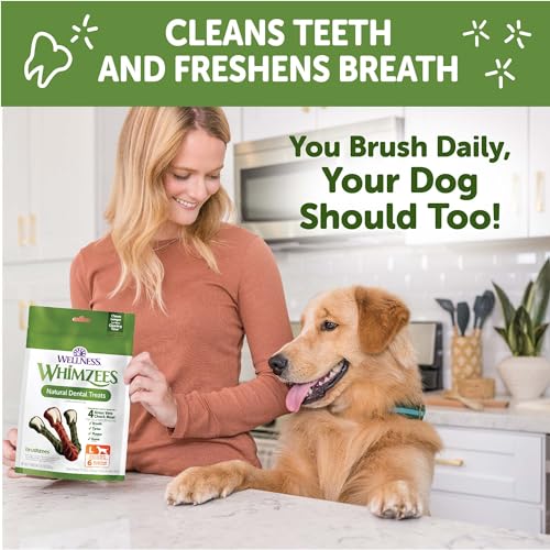 WHIMZEES Wellness Value Box Dog Dental Treats, Large Size, (24 Count)