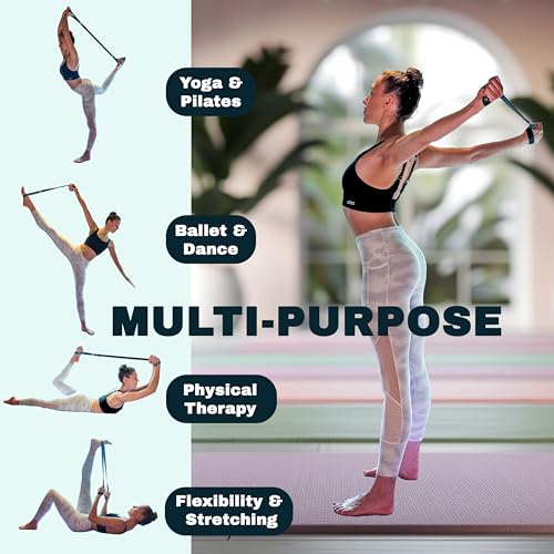 Stretch Bands for Exercise, Yoga Strap, Stretching Strap, Stretching Bands, Stretch Strap, Yoga Band, Leg Stretcher Band, ...