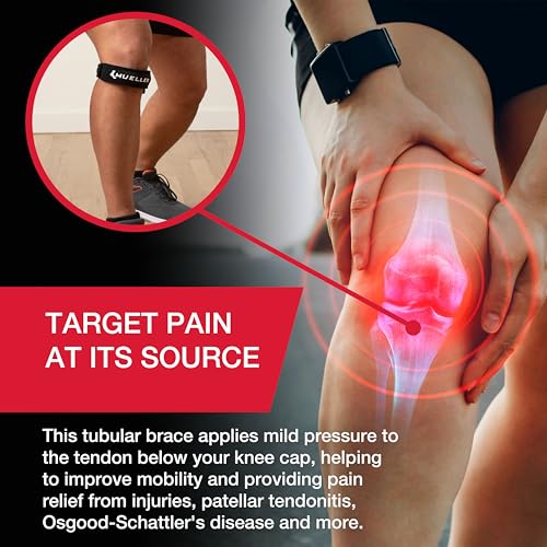 MUELLER Sports Medicine Jumper's Knee Single Strap for Men and Women, Knee Compression and Pain Relief Support, Ideal for ...