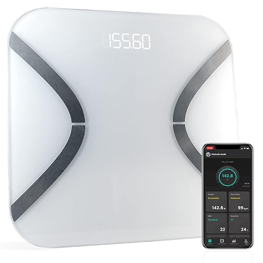 Korescale Gen2 Digital Smart Scale with BMI, Body Fat, Muscle Mass, Weight | Highly Accurate Bathroom Scales, Bluetooth Co...