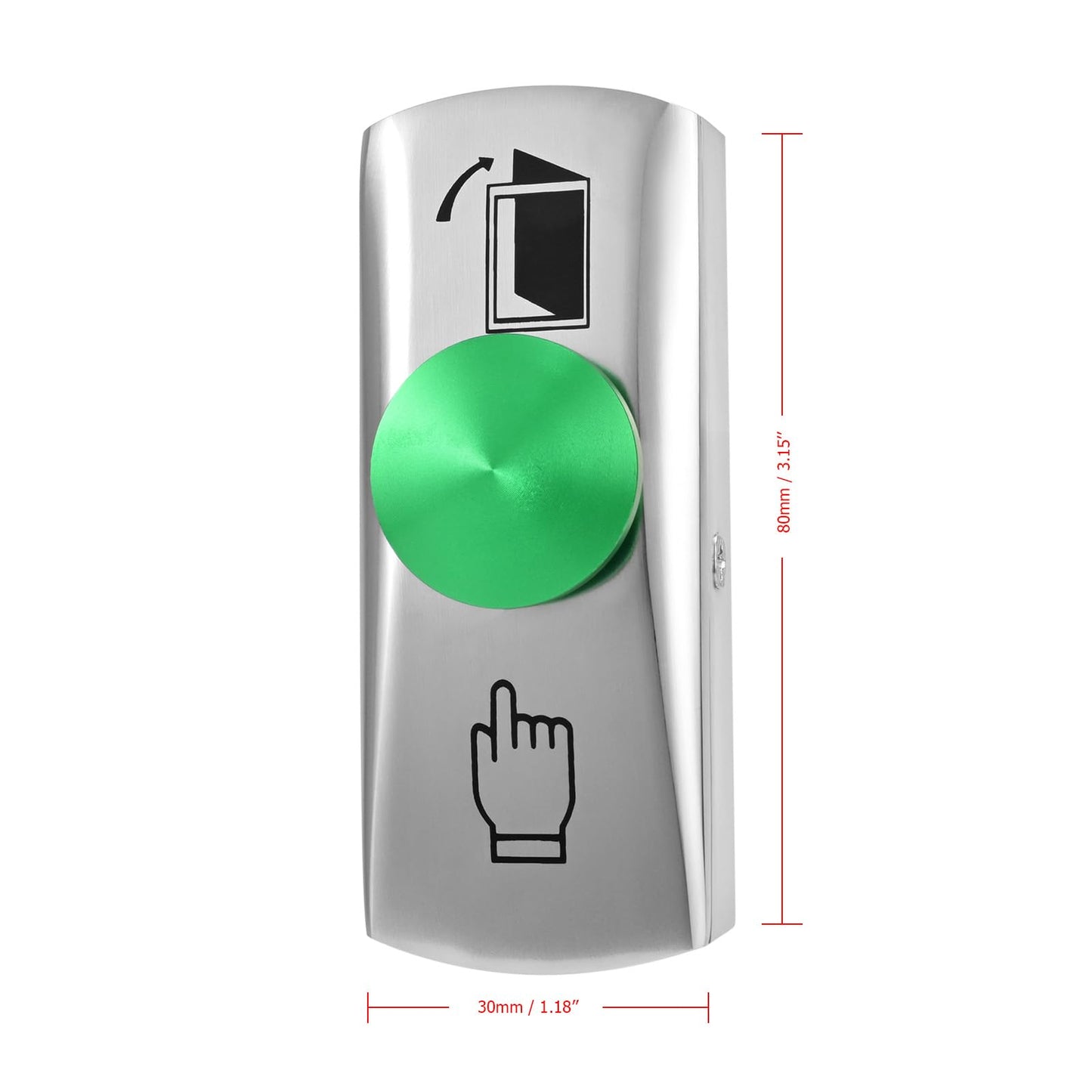 Access Control System Kit with IP68 Waterproof Metal Touch Keypad, 1200LB Magnetic Lock, Zinc Alloy Exit Button, 2 Remote Controls and Tuya App Remote Access