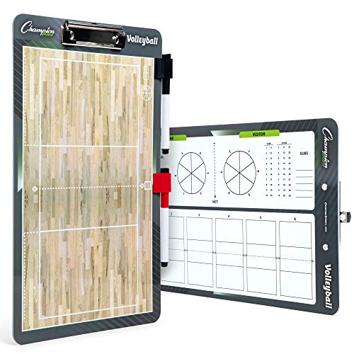 Champion Sports Large & XL Dry Erase Board For Coaching - Whiteboards for Strategizing, Techniques, Plays - 2-Sided Boards...