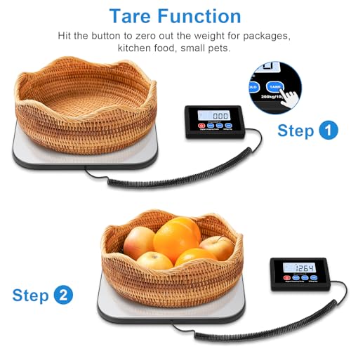 Fuzion-LiftX Shipping Scale, 440LB/200KG x 10g Digital Postal Scale, Hold/Tare Function, Shipping Scale for Packages Small...