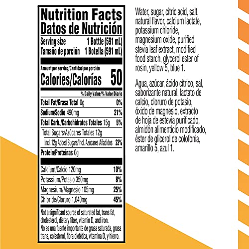 Gatorade Rapid Rehydration Electrolyte Beverage, Lime Cucumber, 20oz Bottles (12 Pack)
