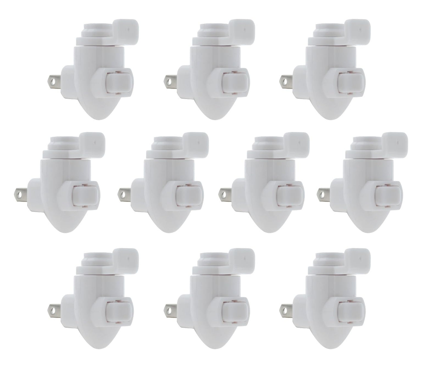 Creative Hobbies Plug In Night Light Module, White Plastic, Pack Of 10, Model Nlww