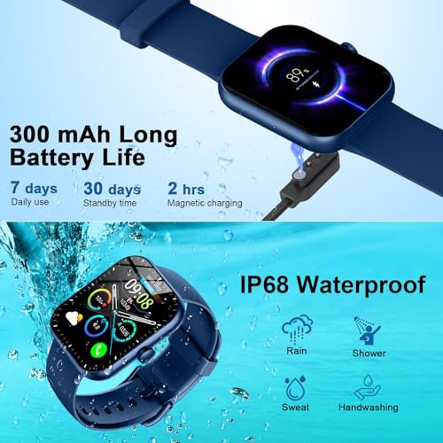 Smart Watch (Answer/Make Call), 1.96" HD Smartwatch for Women, 2025 Fitness Watch with 112+ Sport Mode/Pedometer/Calories/...