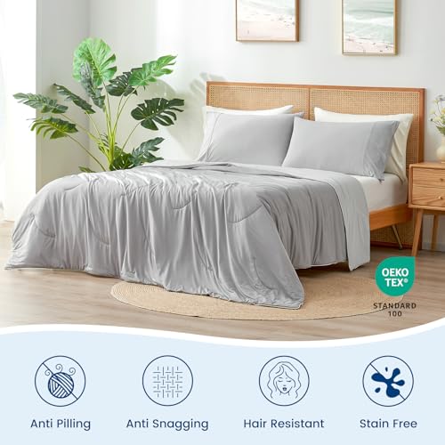 Cozy Bliss Cooling Comforter Queen Size Dual-Sided, Ultra-Soft Cooling Blankets for Hot Sleepers and Night Sweats, Breatha...