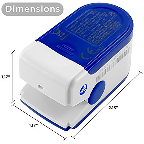 Dagamma DP100 Fingertip Pulse Oximeter, Heart Rate Measurement, Blood Oxygen Saturation Monitor SpO2 with LED Screen, Resi...
