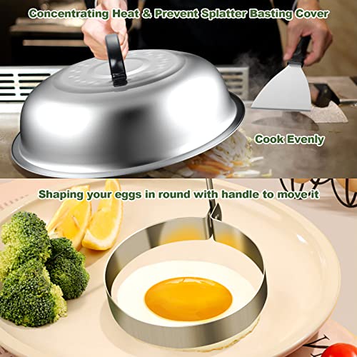35PCS Griddle Accessories Kit, Flat Top Grill Accessories Set for Blackstone and Camp Chef, Grill Spatula Set with Enlarge...