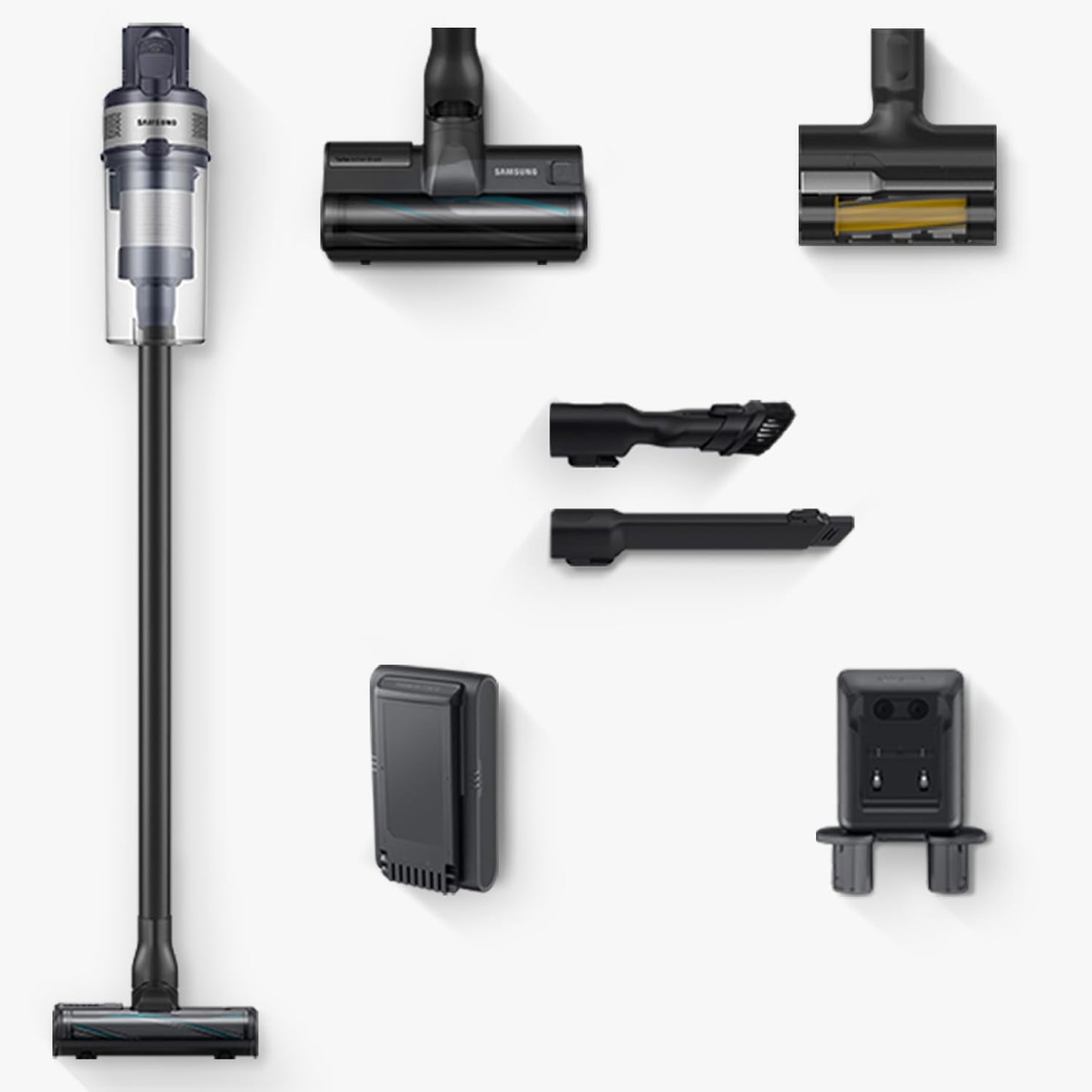 Samsung Jet 75 Pet Cordless Vacuum, Lightweight W/Turbo Action Brush, Pet Tool, Removable Battery, Powerful Cleaning For Hardwoo