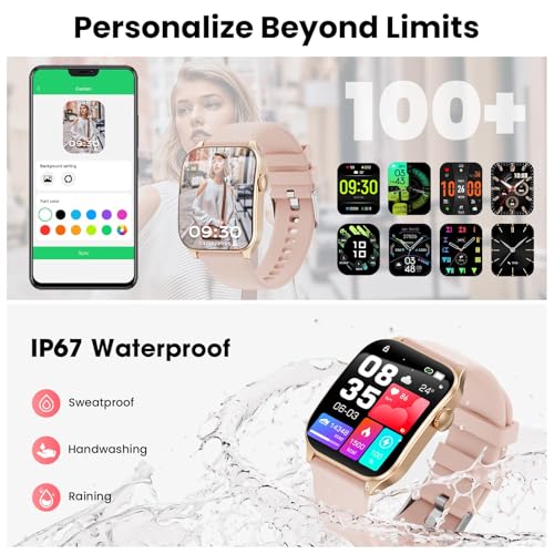Smart Watches for Men Women, 1.91" HD Curve Screen Smartwatch (Answer/Make Call), Fitness Tracker with Heart Rate/Sleep Mo...