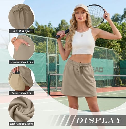 GRECERELLE 2026 Active Skirts for Women with Built-in Shorts and Pockets for Golf Tennis Hiking Workout Casual Skort