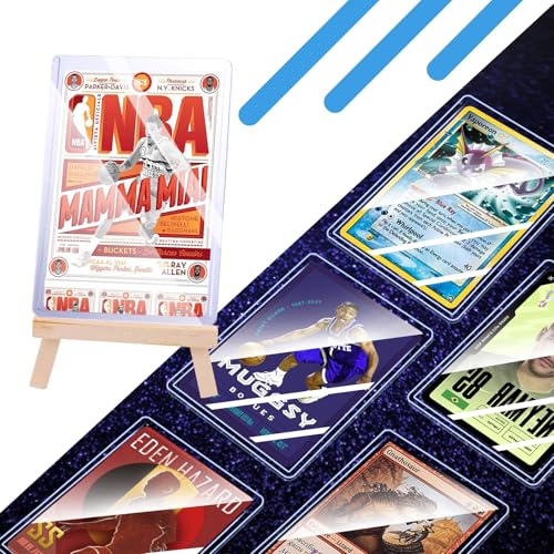 32ct Topload for Cards, JIQEZNL 35pt Hard Card Sleeves, 3" x 4" Card Sleeves Hard Plastic, Card Sleeve for Trading Cards, ...