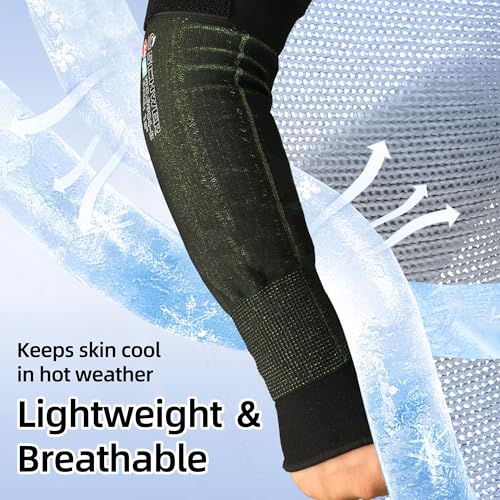 Schwer PRO-SKIN ANSI A9 Cut Resistant Arm Sleeves for Men & Women, Puncture Resistant Arm Protectors for High Risk Work