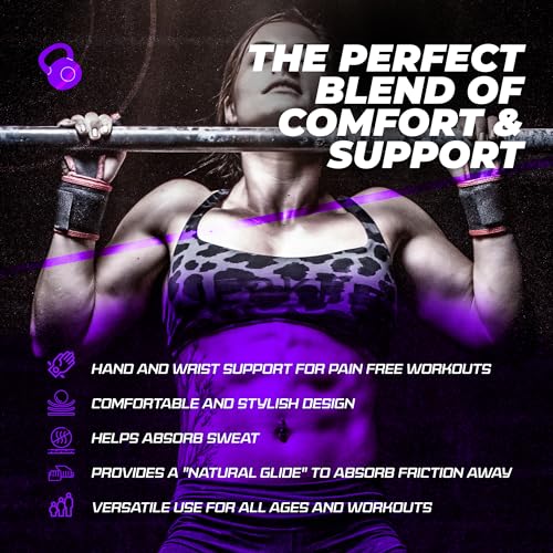JerkFit WODies Gymnastics & Weightlifting Grips with Wrist Wraps – 3 Hole Versatile Gym Gloves for Pull Ups, Gym Training...