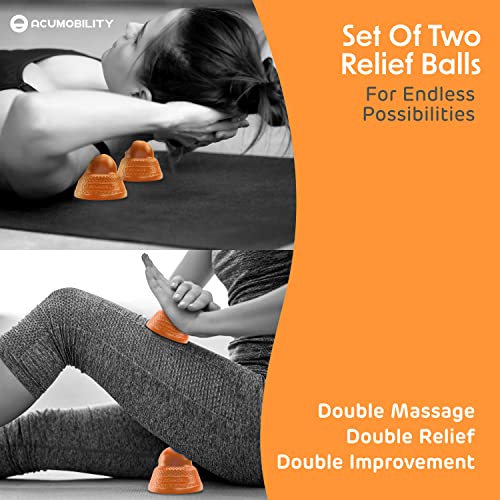 Acumobility Massage Ball Roller 2 Pack - Trigger Point - Massage Balls Massage Roller Ball - Foot Massage Ball - Physical ...