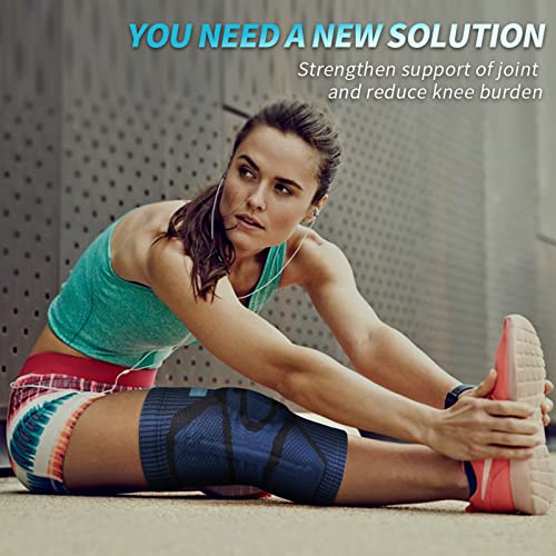 NEENCA Knee Brace for Knee Pain Relief, Medical Knee Support with Patella Pad & Side Stabilizers, Compression Knee Sleeve ...