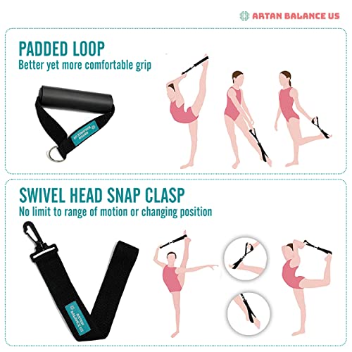 Artan Balance Stretching Straps for Flexibility, Balance, and Leg Stretching – Multiple Styles for Yoga, Ballet, Dance, Gy...