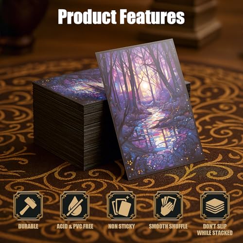 MTG Card Sleeves - Swamp - Ultra Clear Front & Matte Finish Back, 100 Count Standard Size Matte Art Sleeve for Magic The G...