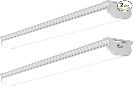 Barrina LED Shop Lights for Workshop 4FT, 5000K Daylight White, 45W, 5000LM, Hidden Wiring, Linkable 4FT Light Fixture Cor...