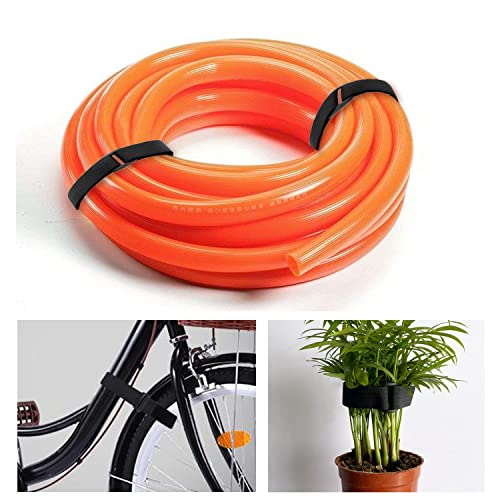 WSZJINB 16Ft x 1In Adjustable Cable Straps with 25 Buckles, Free Cut Length, Black Reusable Fastening Cable Ties, Hook and...
