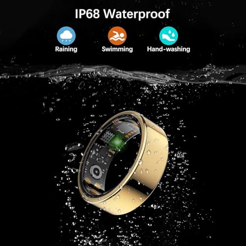REWSX Smart Health Ring for Women Men, Fitness Tracker Ring with Heart Rate, Blood Oxygen, Sleep Tracker, Step Tracker, No...