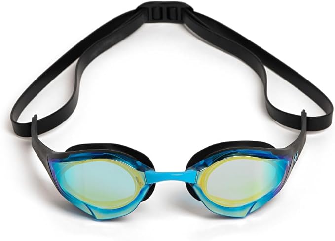 ARENA Unisex Cobra Edge Swipe Anti-Fog Racing Swim Goggles for Men and Women Polycarbonate Mirror/Non-Mirror Lens
