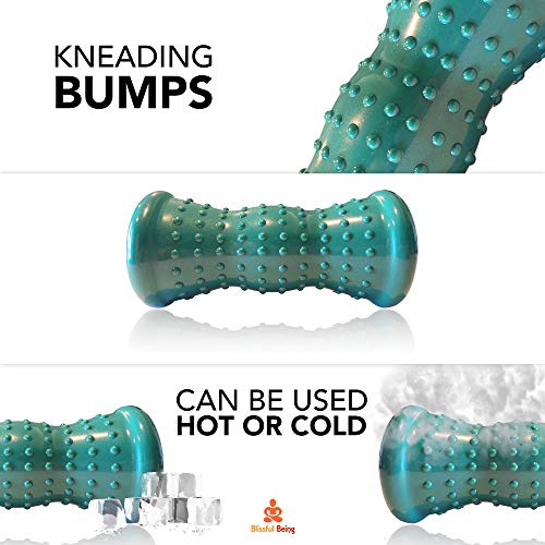 Blissful Being Hot & Cold Foot Roller for Plantar Fasciitis & Neuropathy | Foot Massage Roller for Deep Tissue Acupressure...