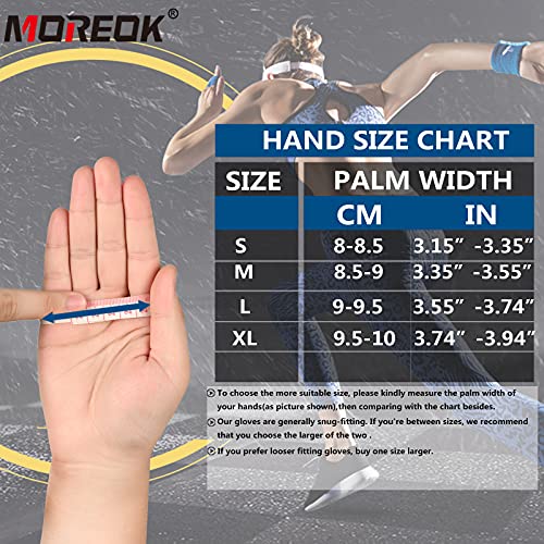 MOREOK Cycling Gloves Bike Gloves for Men/Women-[5MM Gel] Full Finger Winter Biking Bicycle Gloves-for Cycling/Motorcycle/...