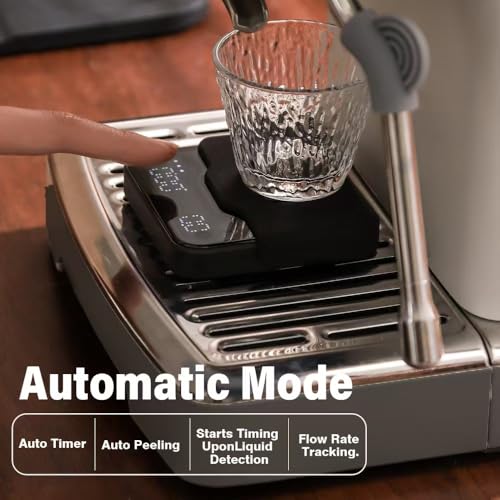 BOOKOO Coffee Scale Espresso Scale with Timer Mini Digtial Coffee Scale Rechargeable with Auto Mode Flow Rate Mode for Cof...