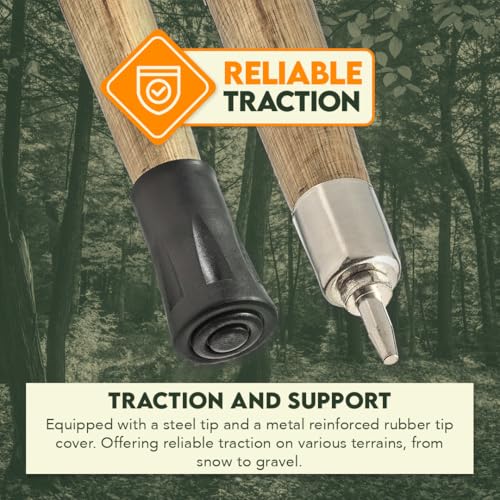 SE Natural Wood Walking Stick - ‎WS62