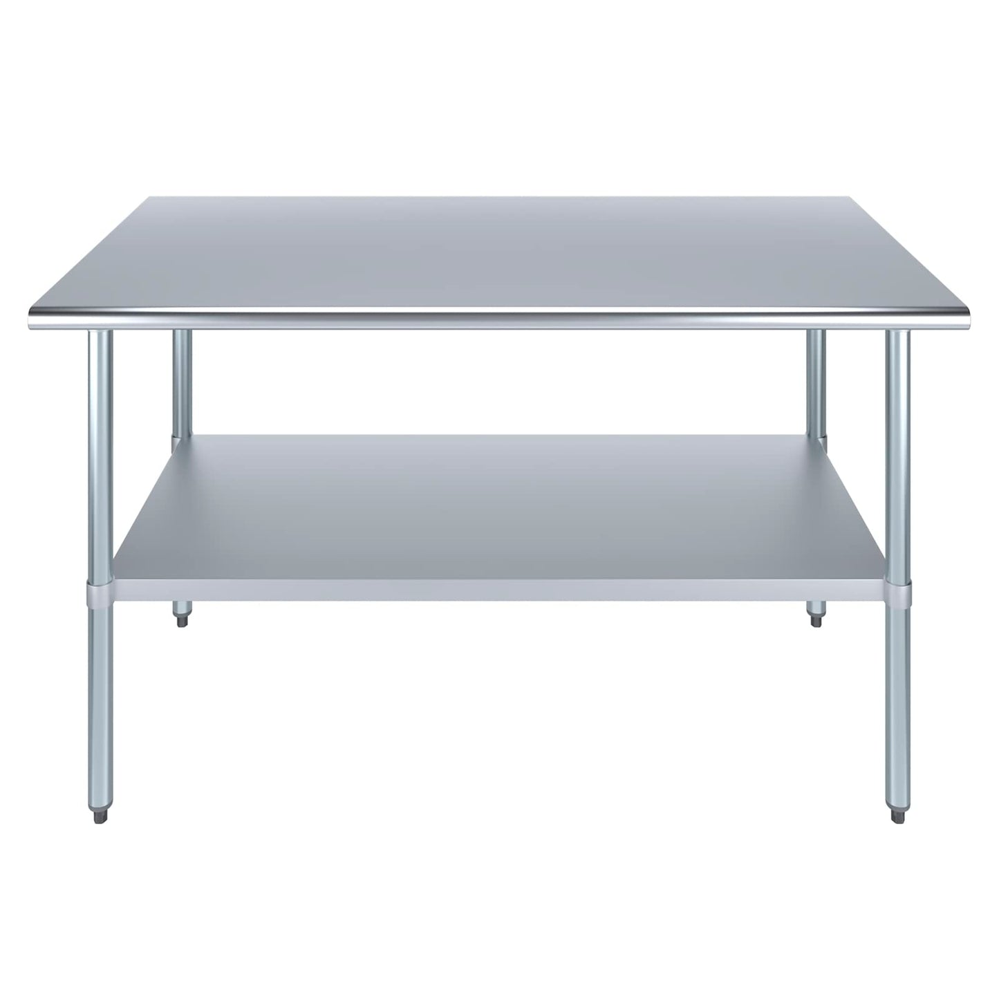 AmGood 30 in. x 60 in. Stainless Steel Work Table | Metal Kitchen Food Prep Table | NSF