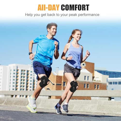 Hinged Knee Brace, Adjustable Knee Support Wrap for Men and Women, Pain Relief Swelling and Inflammation, Patellar Tendon ...