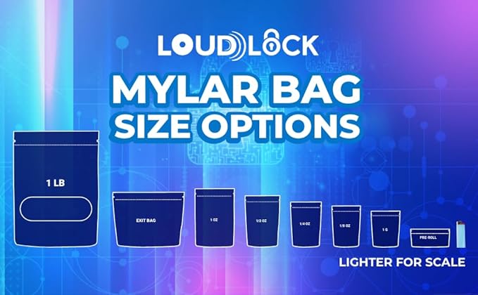Mylar Smell Proof Bags - White/Clear - 1000 Count-5.25X3.75-1/8 Ounce - Packaging Bags - Mylar Bags For Food Storage - Resealable Bags - Storage Bag - Edible Packaging - Dry Herb Packaging